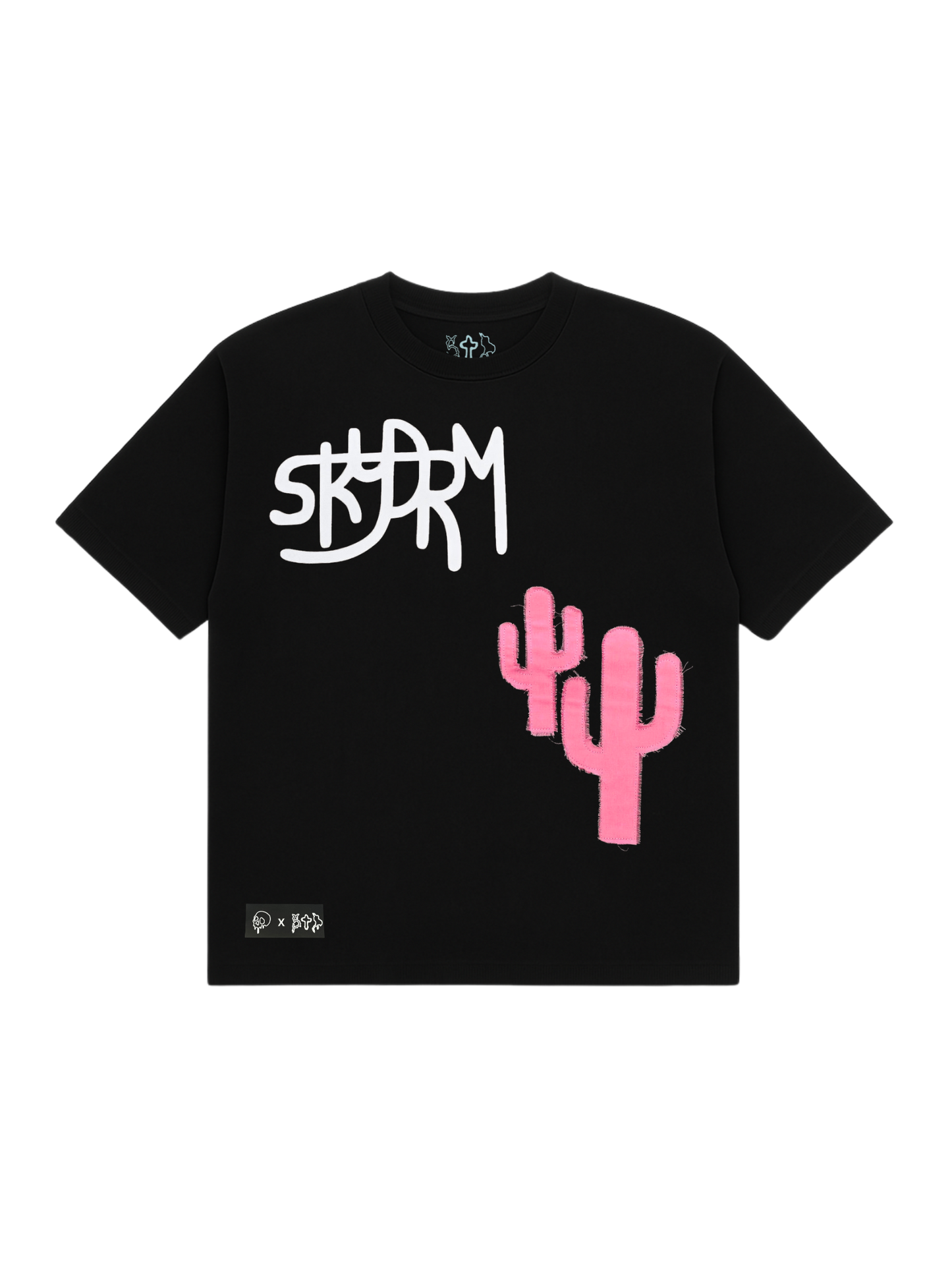 CACTUS T-SHIRT NEGRA GRAMAJE 300