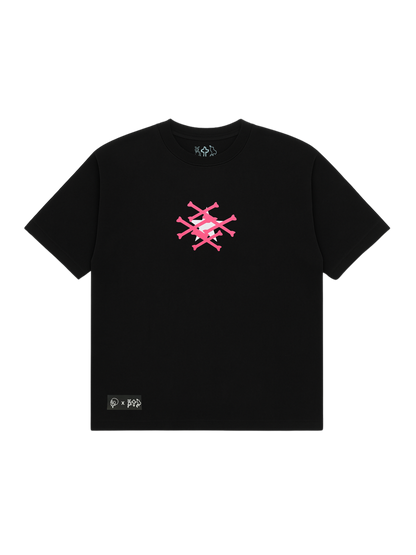 STARS T-SHIRT NEGRA GRAMAJE 300